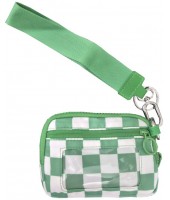 Wallet-8036-290 CHECK KELLY GREEN